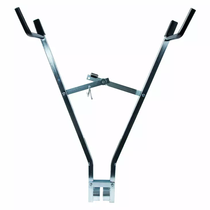 Cykelhållare CAVO, 2-cyklar, svensktillverkad, silver - Cykelhållare - 2999 - 1