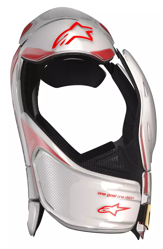 Alpinestars bröstskydd A-8 svart/vit - Bröstskydd - D201769 - 1