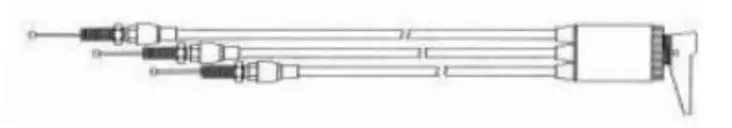 Sno-X Chokekabel trippel - Snöskoter chokevajer - 85-049 - 1