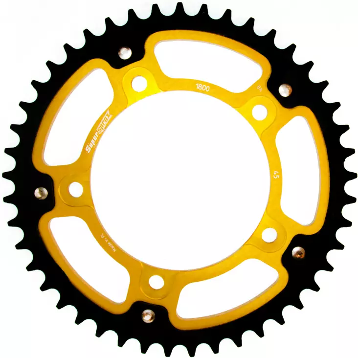 Supersprox Stealth Rear sprocket Gold - MC Bakdrev - 272-1800-RST-43-9 - 1