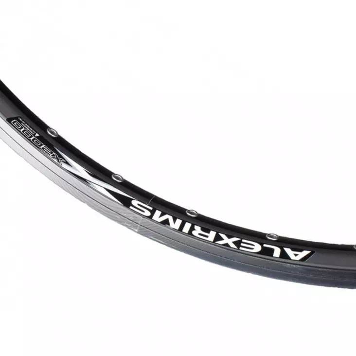 Fälg ALEX 28"19-622, X2000 32H, dubbelbottnad, CNC fräst, aluminium, svart - Fälgar fram 28"/622 - 62809 - 2