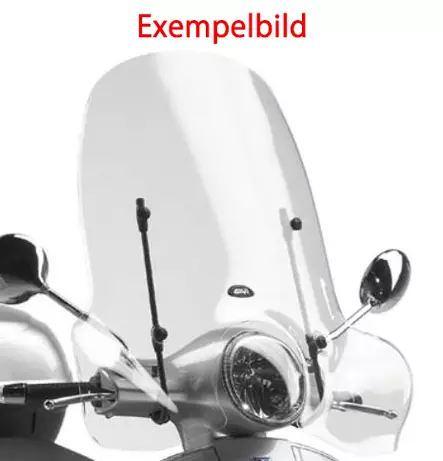 Givi Vindruta, Transparent, 51,5 x 69,5 cm, Piaggio/ Vespa - MC Vindrutor - 323-104A - 1