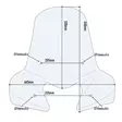 Givi Vindruta, Transparent, 52 x 66,5cm, Honda/ Keeway/ Yamaha - MC Vindrutor - 323-308A - 2
