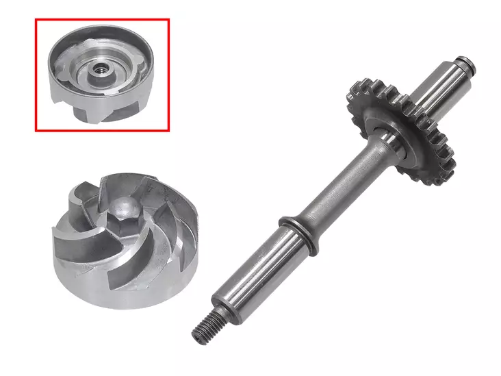 Bronco vattenpumpsaxel med drev/impeller - ATV andra motordelar - 78-10073A - 1