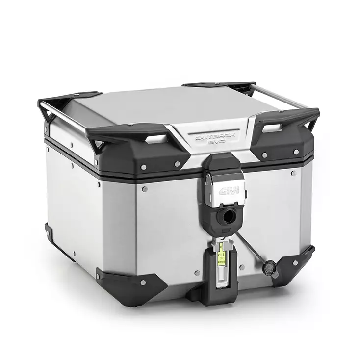 Givi Trekker Outback EVO alum. case, 42 ltr, sold without lock, Monokey - MC Bakväskor - 321-OBKEV42A - 1