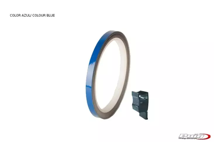 Puig Rim Strip 6 Meters+Aplicator C/Blue Fluorescent - MC Fälgtejp - 33-4542A - 1