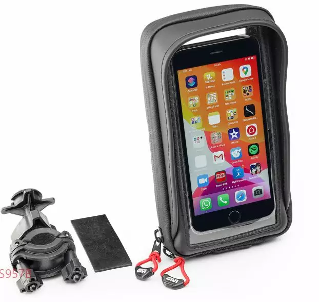 Givi Smartphone holder för bl.a Iphone X/XS, Galaxy S7-S10 - MC Mobil och tablet tillbehör - 321-S958B - 1