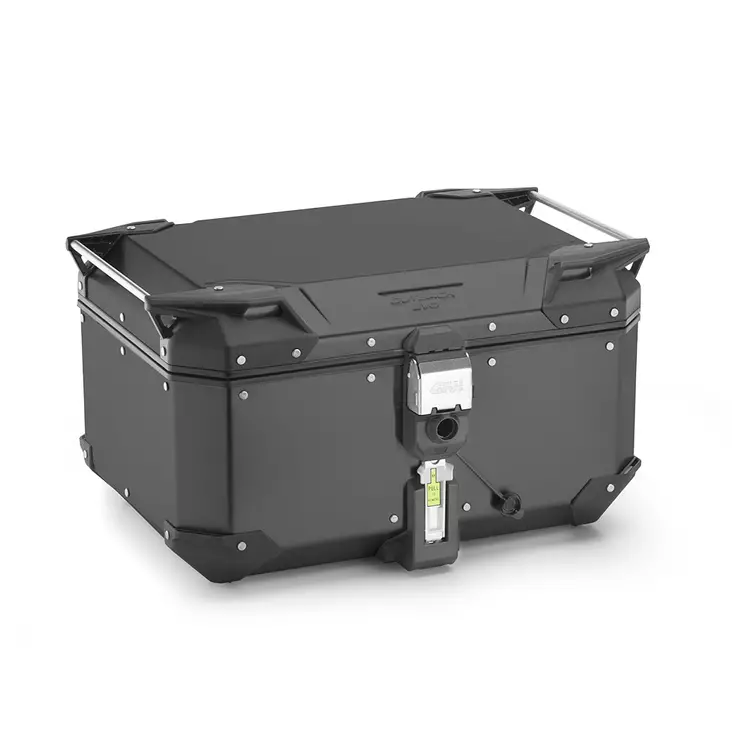 Givi Trekker Outback EVO Black alum. case, 58 ltr, sold without lock, Monokey - MC Bakväskor - 321-OBKEV58B - 1