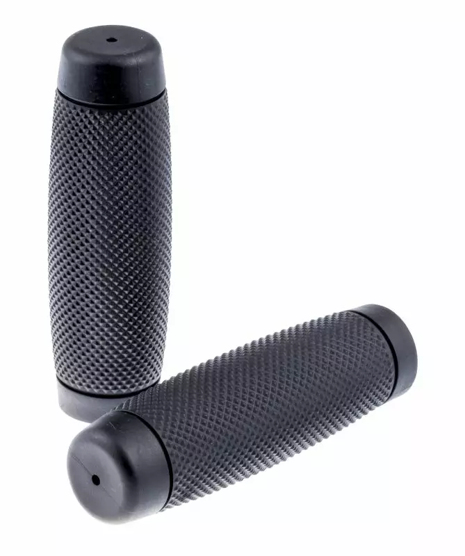 Handgrips Diamond cut Black for Ø 22 mm (7/8") - MC Highway Hawk styren, grepp, höjare - 561-45-1209B - 1