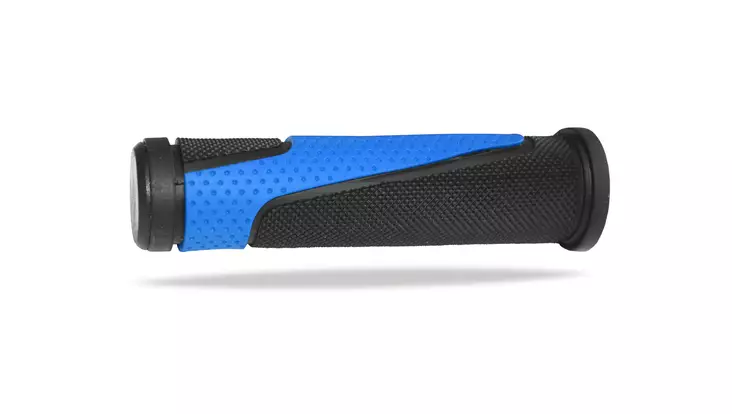 Progrip Grips 807, svart/blå, 125 mm, 22/22mm - MC Handtags - 457-PG807BB - 1