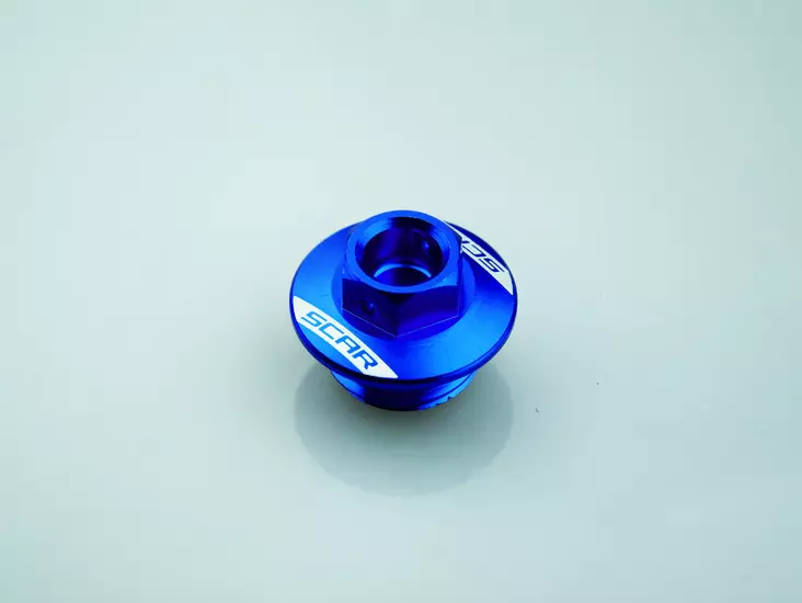 Scar Oil Filler Plug - Husq./Kawasaki/Suzuki Blue color - Motocross oljepåfyllnings lock - 430-OFP300B - 2