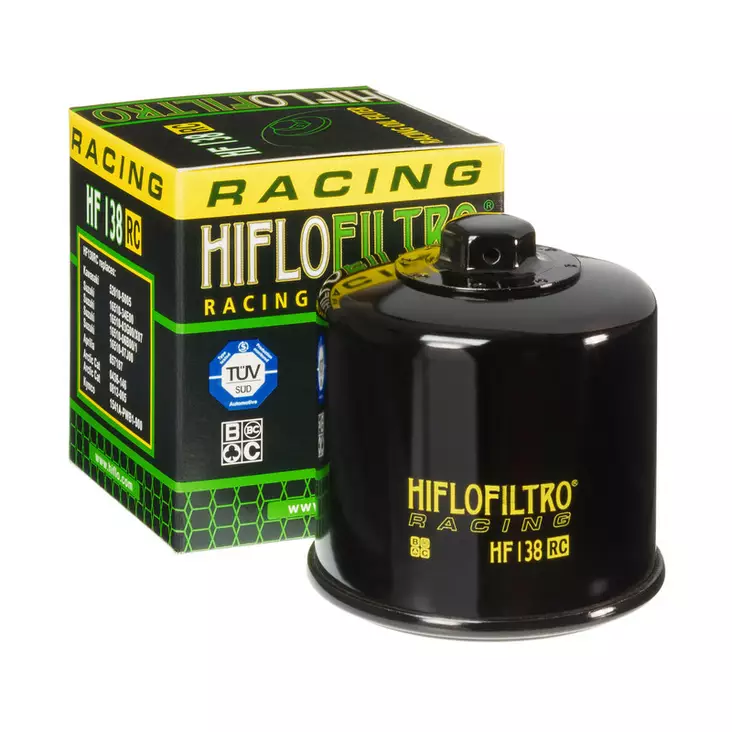 HiFlo oljefilter HF138RC (Racing 17mm) - MC Oljefilter - 20-HF138RC - 1