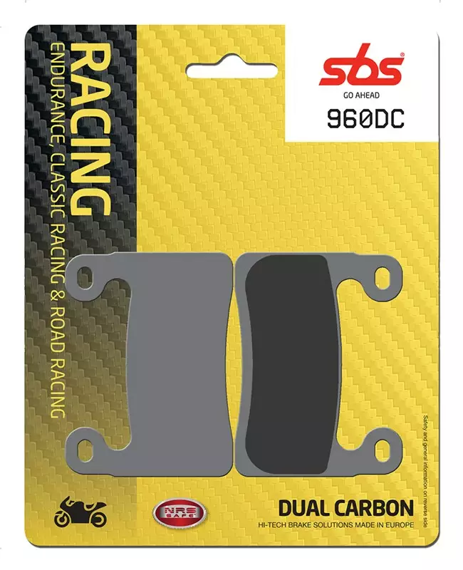 SBS Bromsklossats Dual Carbon 960DC - MC Bromsbelägg - 23-960DC - 1