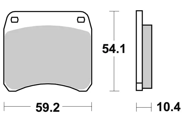 Sbs Bromsklossats Dual Carbon - MC Bromsbelägg - 23-523DC - 1