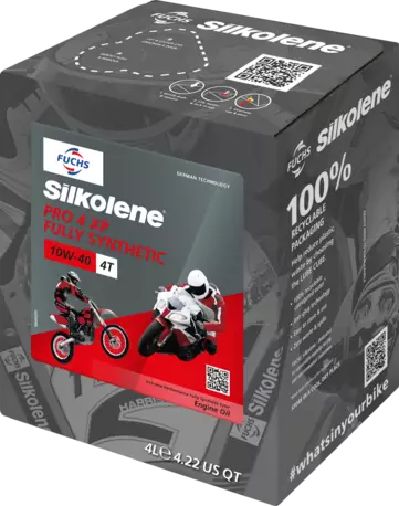 Silkolene Pro 4 10W-40 XP 4L CUBE - 4-T Motoroljor - 551-116-004C - 2