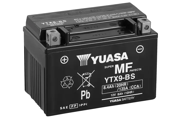 Yuasa batteri, YTX9(WC) syrafylld (6) - Yuasan batteri - 14-202-WC - 1