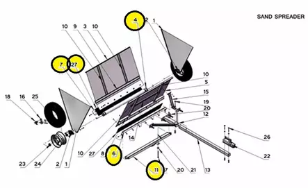 Bronco Gummilist Pressdelar 2 - Arbetsmaskinernas reservdelar - 77-12496-1F - 1