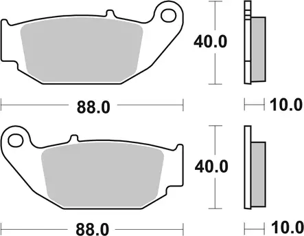 Sbs Bromsklossats Ceramic - MC Bromsbelägg - 23-915HF - 1