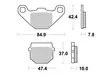 SBS Bromsklossats Ceramic 101HF - MC Bromsbelägg - 23-101HF - 1