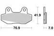 SBS Bromsklossats Ceramic 103HF - MC Bromsbelägg - 23-103HF - 1