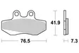 SBS Bromsklossats Ceramic 148HF - MC Bromsbelägg - 23-148HF - 1