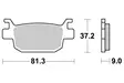 SBS Bromsklossats Ceramic 193HF - MC Bromsbelägg - 23-193HF - 1
