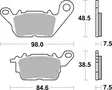 SBS Bromsklossats Ceramic 226HF - MC Bromsbelägg - 23-226HF - 2