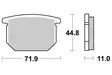 SBS Bromsklossats Ceramic 534HF - MC Bromsbelägg - 23-534HF - 1