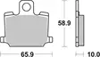 SBS Bromsklossats Ceramic 535HF - MC Bromsbelägg - 23-535HF - 2