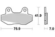 SBS Bromsklossats Ceramic 551HF - MC Bromsbelägg - 23-551HF - 1