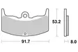 SBS Bromsklossats Ceramic 552HF - MC Bromsbelägg - 23-552HF - 1