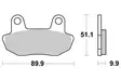 SBS Bromsklossats Ceramic 561HF - MC Bromsbelägg - 23-561HF - 1