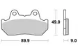 SBS Bromsklossats Ceramic 572HF - MC Bromsbelägg - 23-572HF - 1