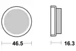 SBS Bromsklossats Ceramic 576HF - MC Bromsbelägg - 23-576HF - 1