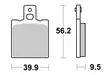 SBS Bromsklossats Ceramic 646HF - MC Bromsbelägg - 23-646HF - 1
