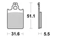 SBS Bromsklossats Ceramic 680HF - MC Bromsbelägg - 23-680HF - 1