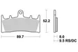 SBS Bromsklossats Ceramic 686HF - MC Bromsbelägg - 23-686HF - 1