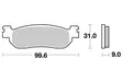 SBS Bromsklossats Ceramic 728HF - MC Bromsbelägg - 23-728HF - 1