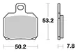 SBS Bromsklossats Ceramic 730HF - MC Bromsbelägg - 23-730HF - 1