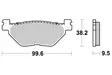 SBS Bromsklossats Ceramic 769HF - MC Bromsbelägg - 23-769HF - 1