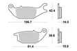 SBS Bromsklossats Ceramic 784HF - MC Bromsbelägg - 23-784HF - 1