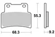 SBS Bromsklossats Ceramic 844HF - MC Bromsbelägg - 23-844HF - 1