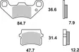 SBS Bromsklossats Ceramic 855HF - MC Bromsbelägg - 23-855HF - 1