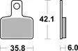 SBS Bromsklossats Ceramic 895HF - MC Bromsbelägg - 23-895HF - 2