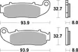 SBS Bromsklossats Ceramic 926HF - MC Bromsbelägg - 23-926HF - 2