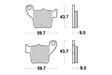 Sbs Bromsklossats Ceramic - MC Bromsbelägg - 23-777HF - 1