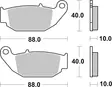 Sbs Bromsklossats Ceramic - MC Bromsbelägg - 23-915HF - 1