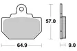 SBS Bromsklossats Ceramic Bak 610LF - MC Bromsbelägg - 23-610LF - 1