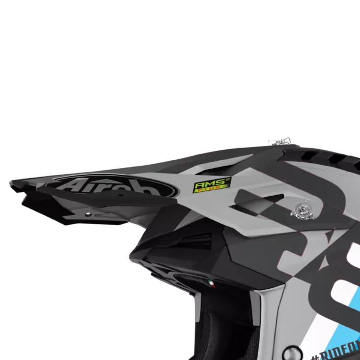 Airoh Aviator 3 Skärm Rainbow antrasit matt - Hjälm reservdelar - 57-9-AV3R35F - 1