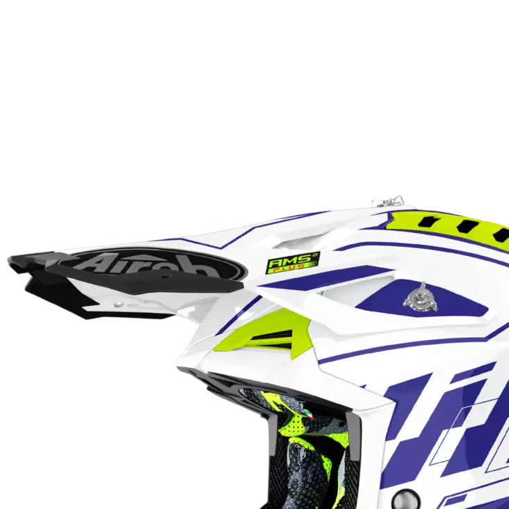 Airoh Aviator 3 Skärm Rampage blå - Hjälm reservdelar - 57-9-AV3RAM18F - 1